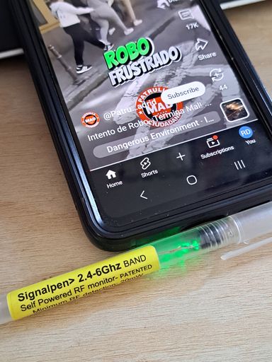 Signalpen WiFi & Cellphone RF monitoring on 4G/5G LTE, 1.7Ghz -6Ghz (2.4-6Ghz version)